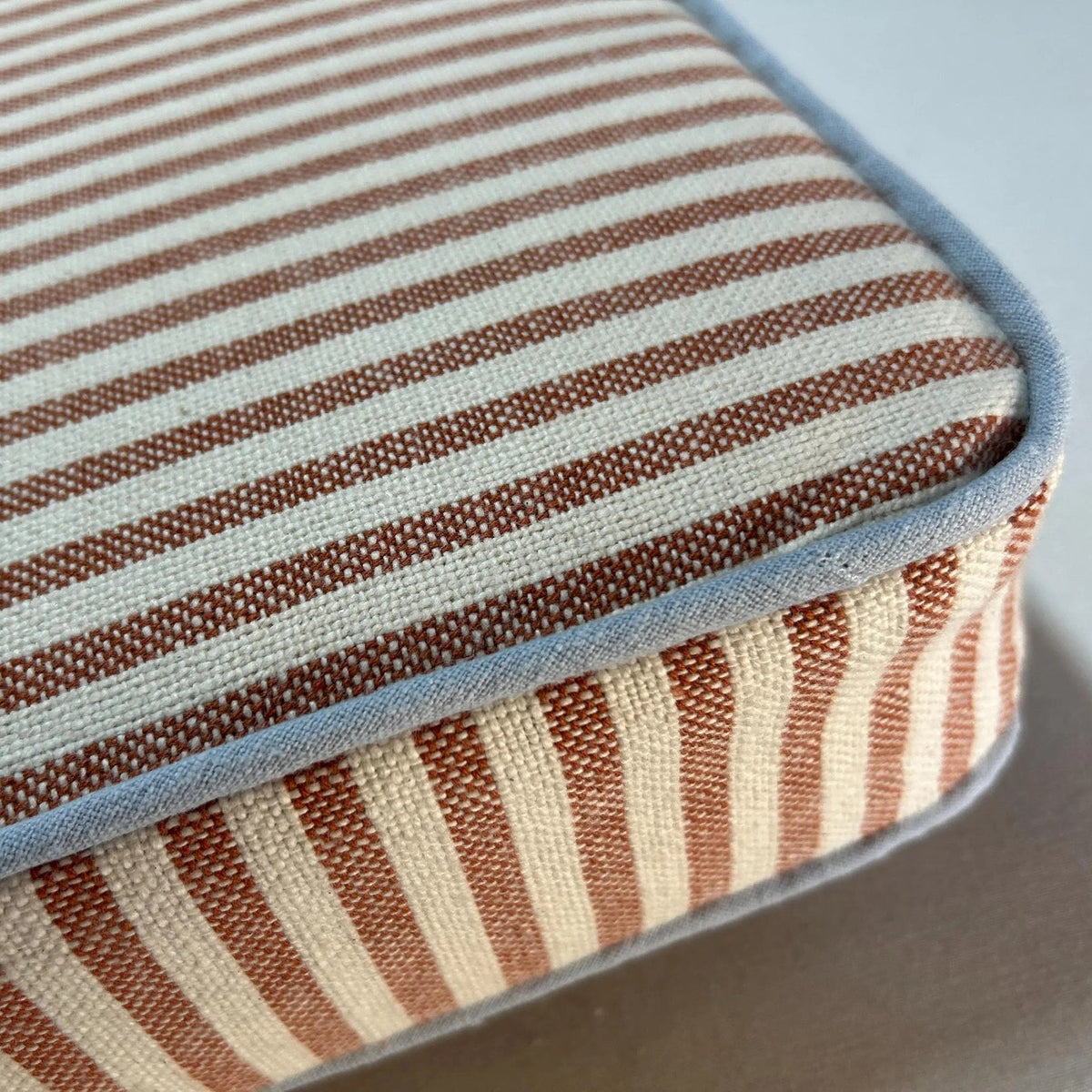 Made-to-Measure Candy Stripe Box Cushion: Bench or Window Seat