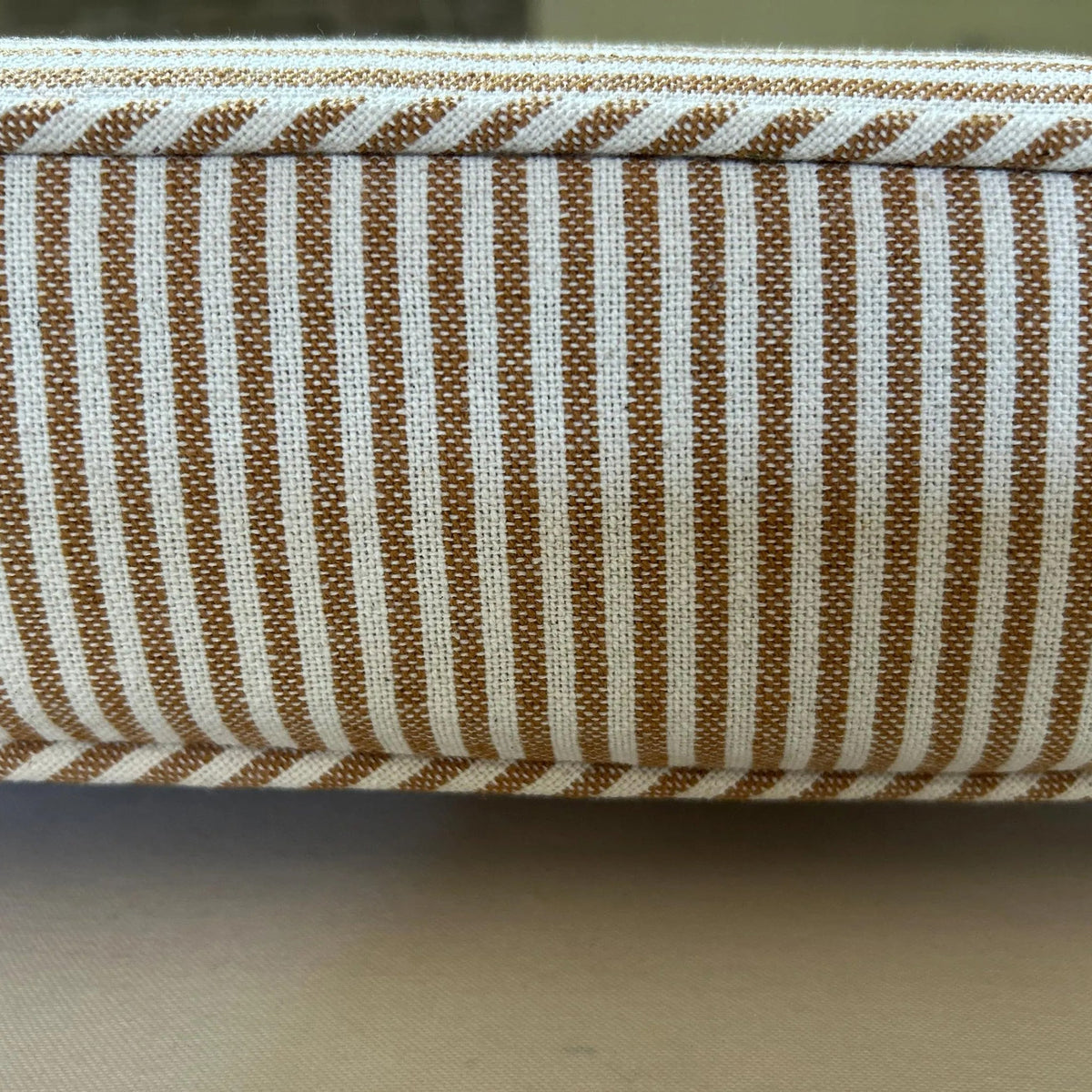 Made-to-Measure Candy Stripe Box Cushion: Bench or Window Seat