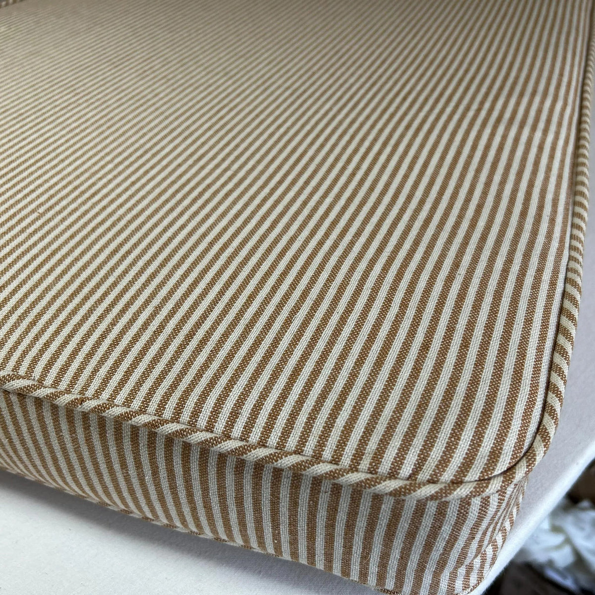 Made-to-Measure Candy Stripe Box Cushion: Bench or Window Seat